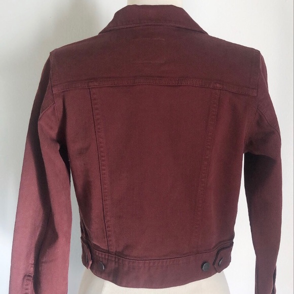 AG Adriano Goldschmied Maroon Denim Jacket - Picture 4 of 9